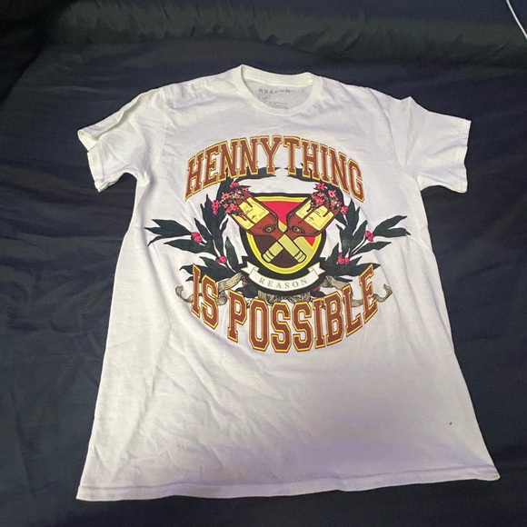 Reason White Tee - Hennything Is Possible🍾🍾 - Picture 1 of 4
